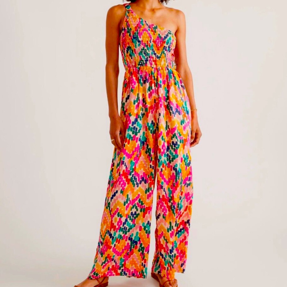 One shoulder Marine Layer Jumpsuit with pockets!
